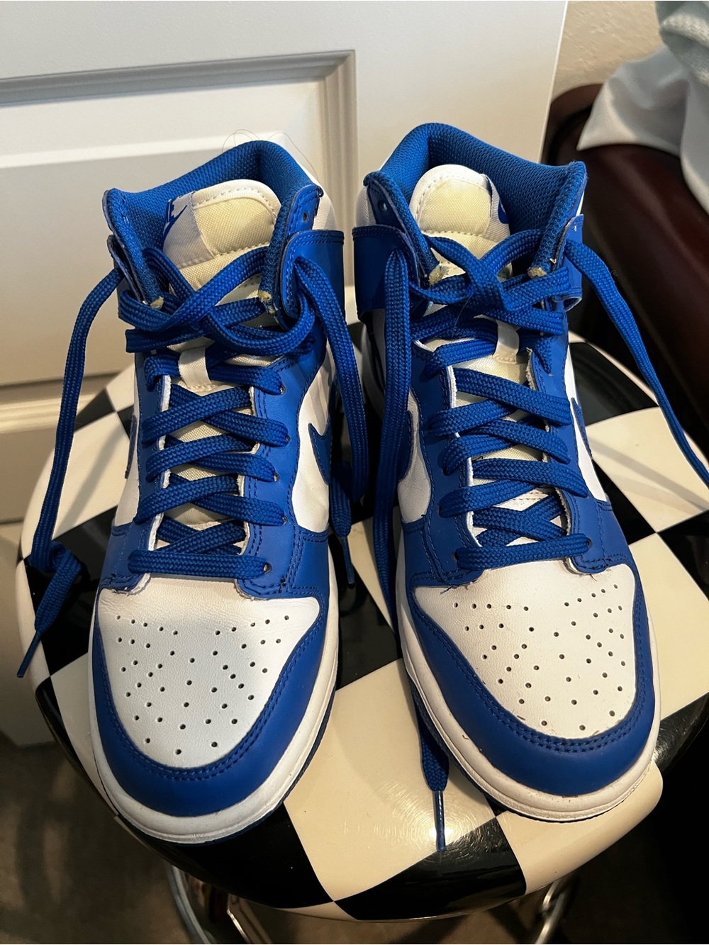 Air Jordan 1 Mid GS Game Royal White Boys Youth 5Y